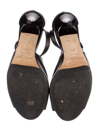 Jimmy Choo Leather T-Strap Pumps