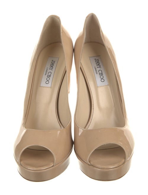 Jimmy Choo Patent Leather Slingback Sandals