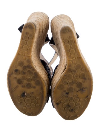 Jimmy Choo Embossed Leather Espadrilles