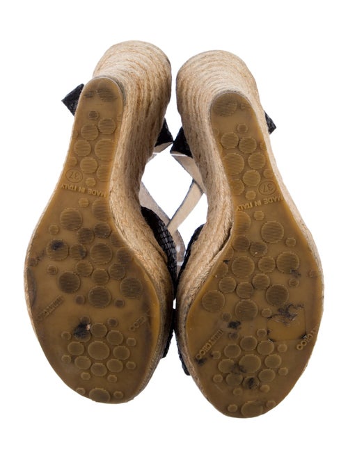 Jimmy Choo Embossed Leather Espadrilles
