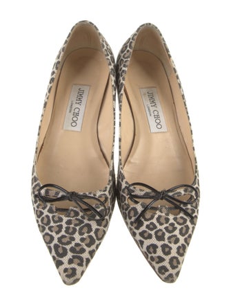Jimmy Choo Ponyhair Animal Print Ballet Flats