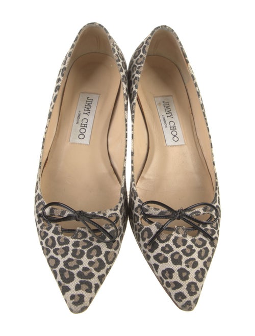 Jimmy Choo Ponyhair Animal Print Ballet Flats