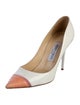 Jimmy Choo Patent Leather Colorblock Pattern Pumps