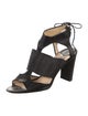 Jimmy Choo Suede Leather Trim Embellishment Sandals