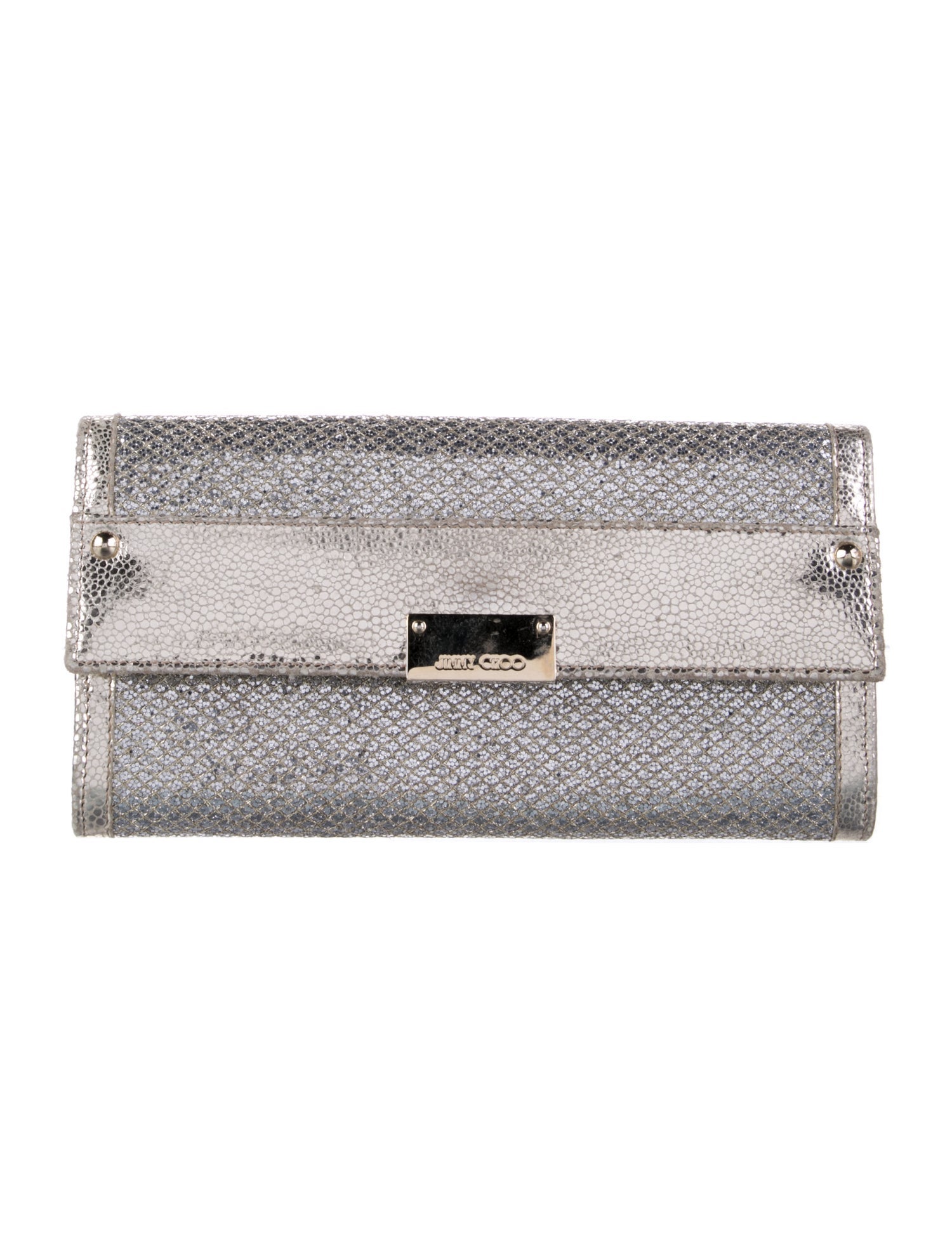 Jimmy Choo Leather Printed Continental Wallet