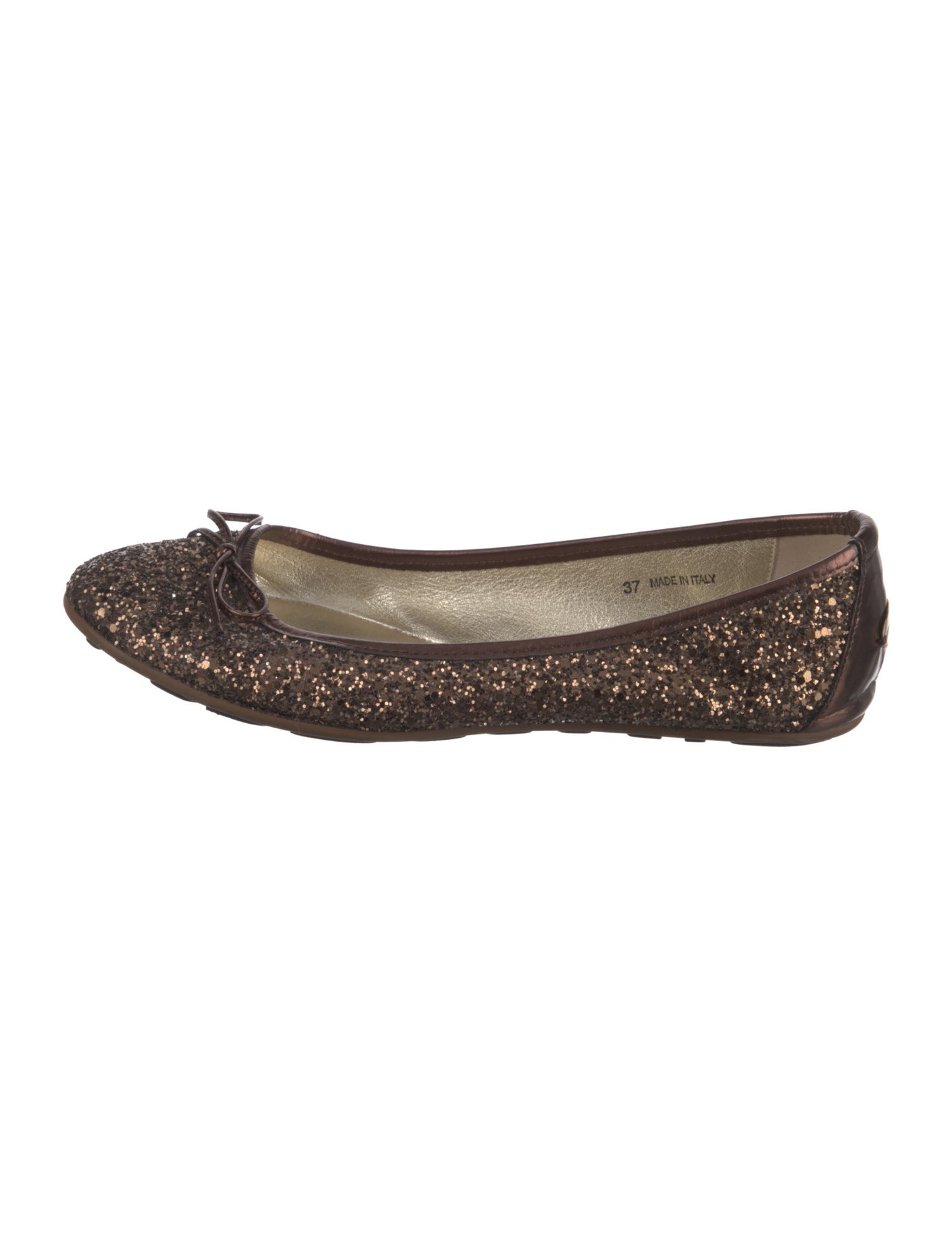 Jimmy Choo Glitter Glitter Accents Ballet Flats