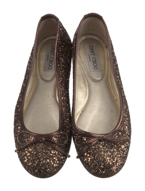 Jimmy Choo Glitter Glitter Accents Ballet Flats