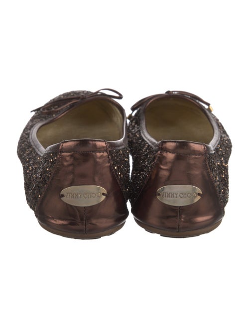 Jimmy Choo Glitter Glitter Accents Ballet Flats