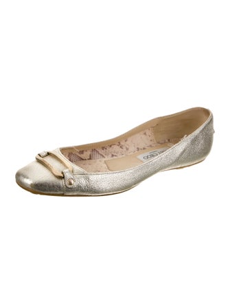 Jimmy Choo Leather Ballet Flats