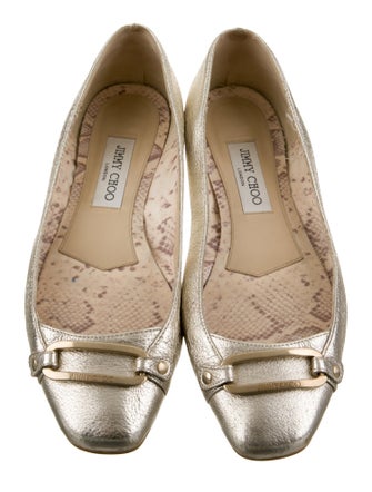 Jimmy Choo Leather Ballet Flats