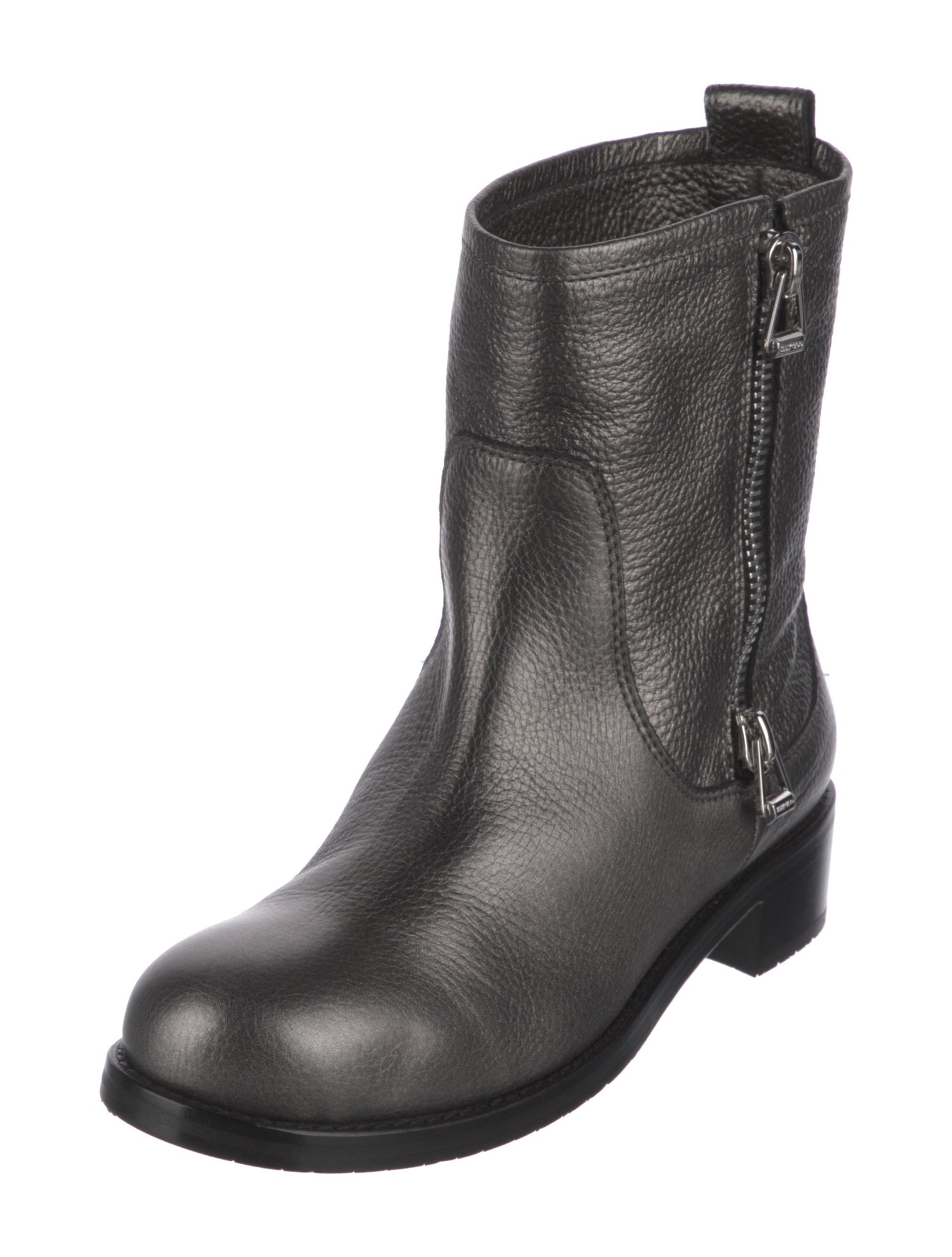Jimmy Choo Leather Moto Boots