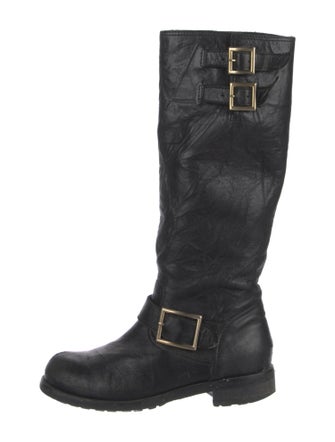 Jimmy Choo Leather Riding Boots