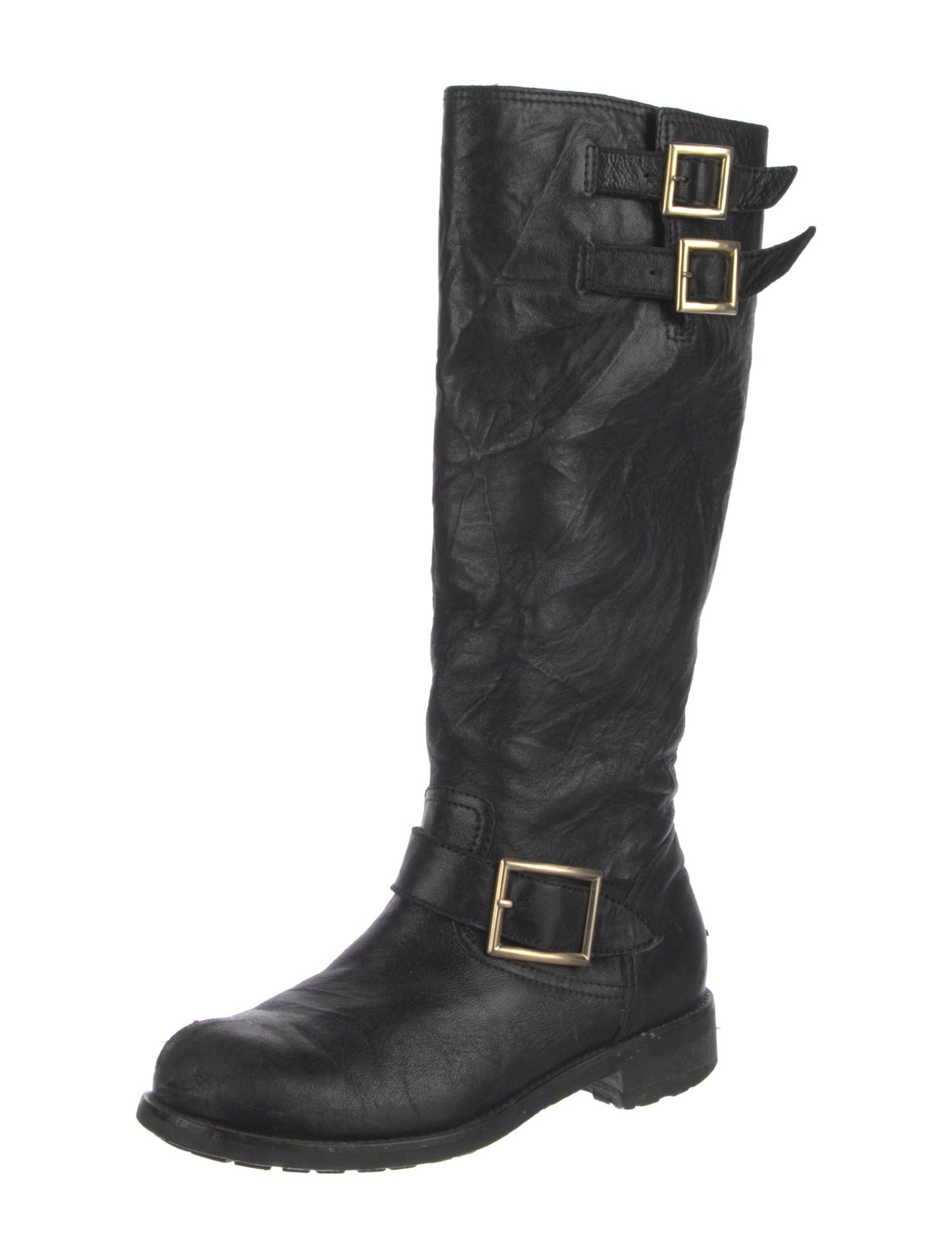 Jimmy Choo Leather Riding Boots
