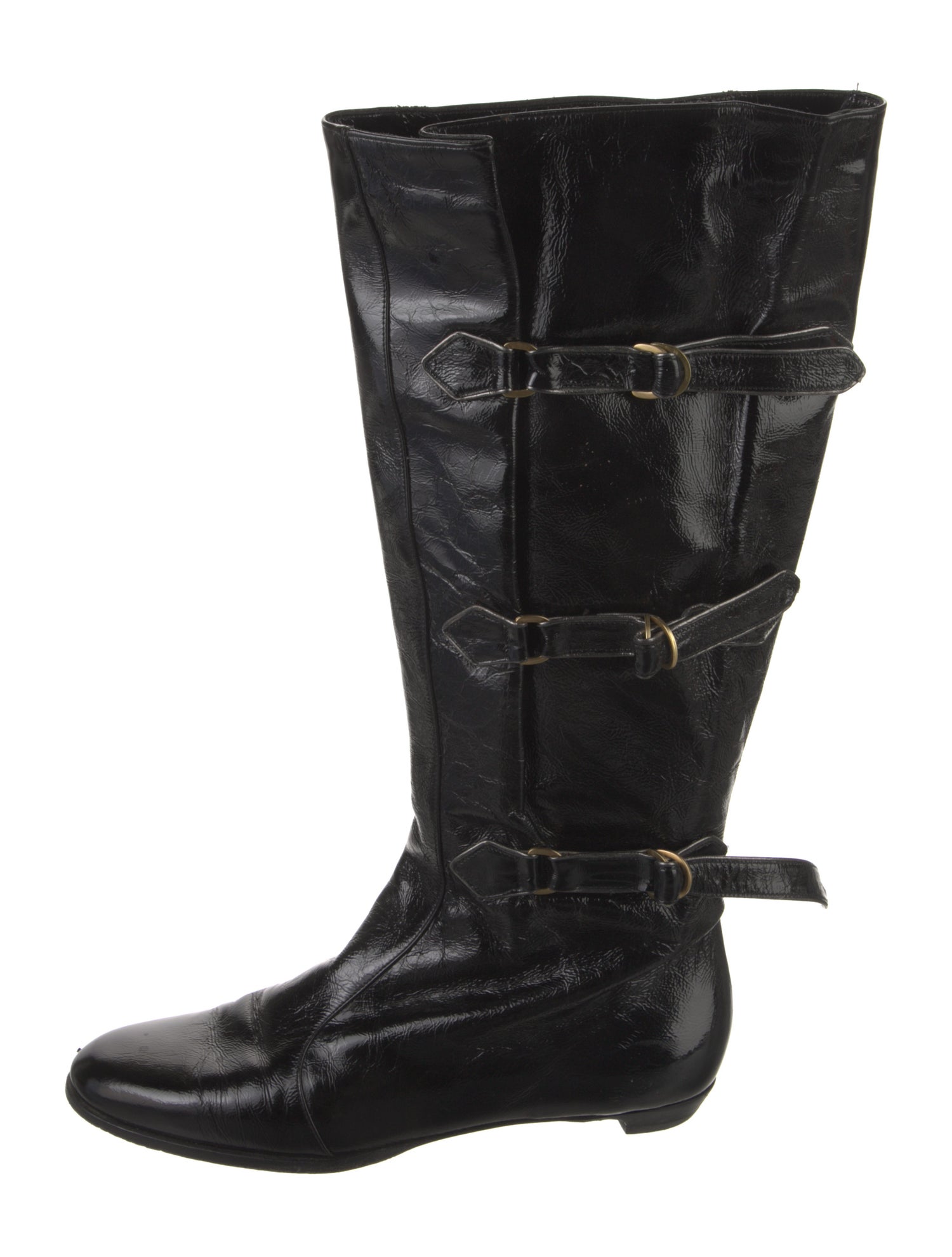 Jimmy Choo Patent Leather Riding Boots