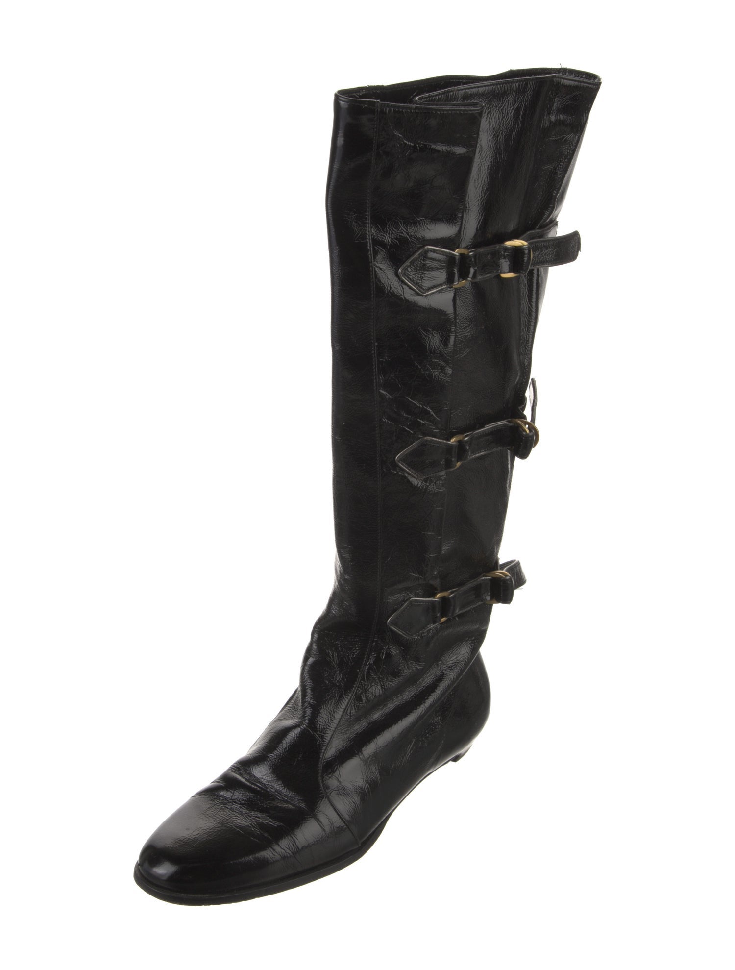 Jimmy Choo Patent Leather Riding Boots