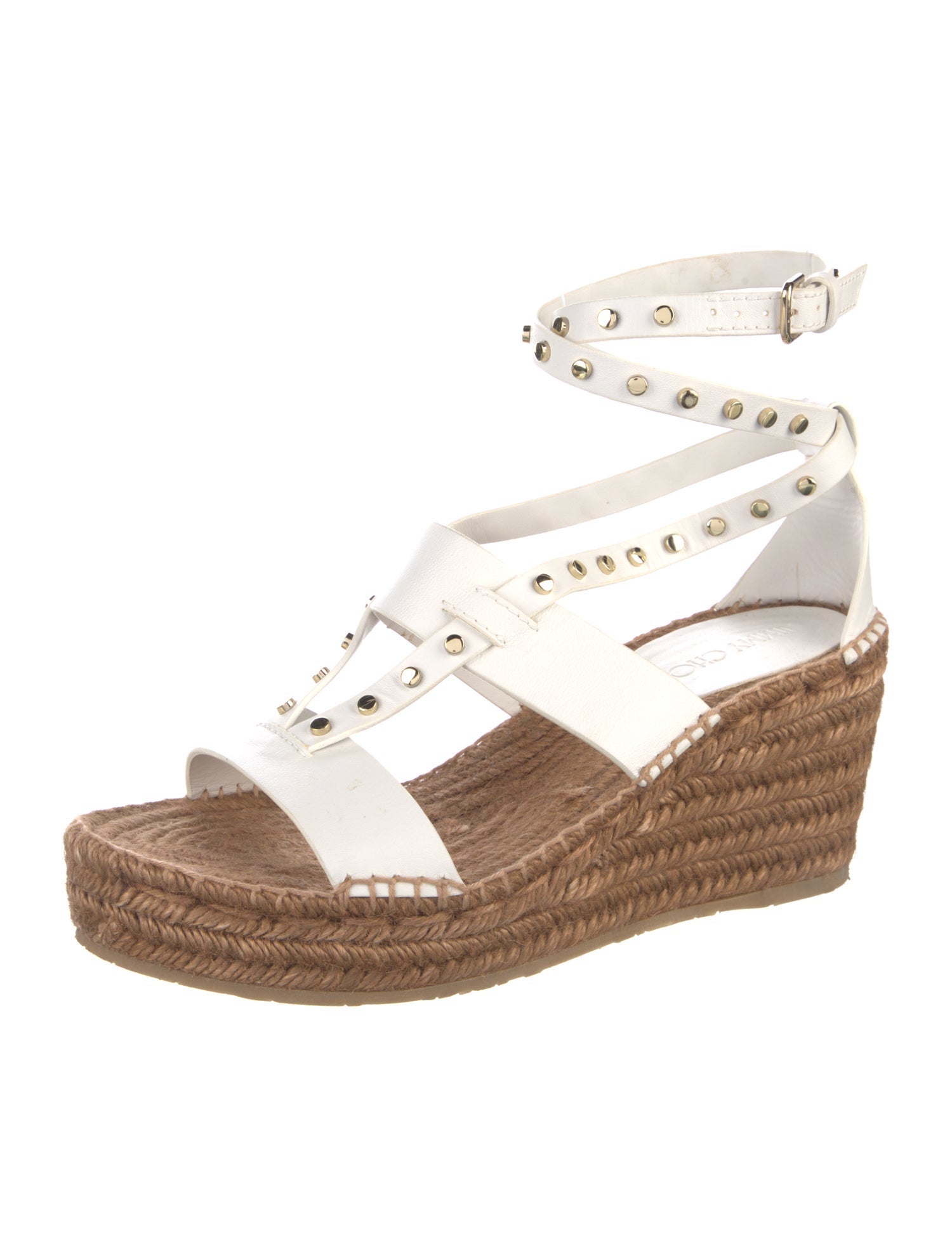 Jimmy Choo Danica Leather Espadrilles