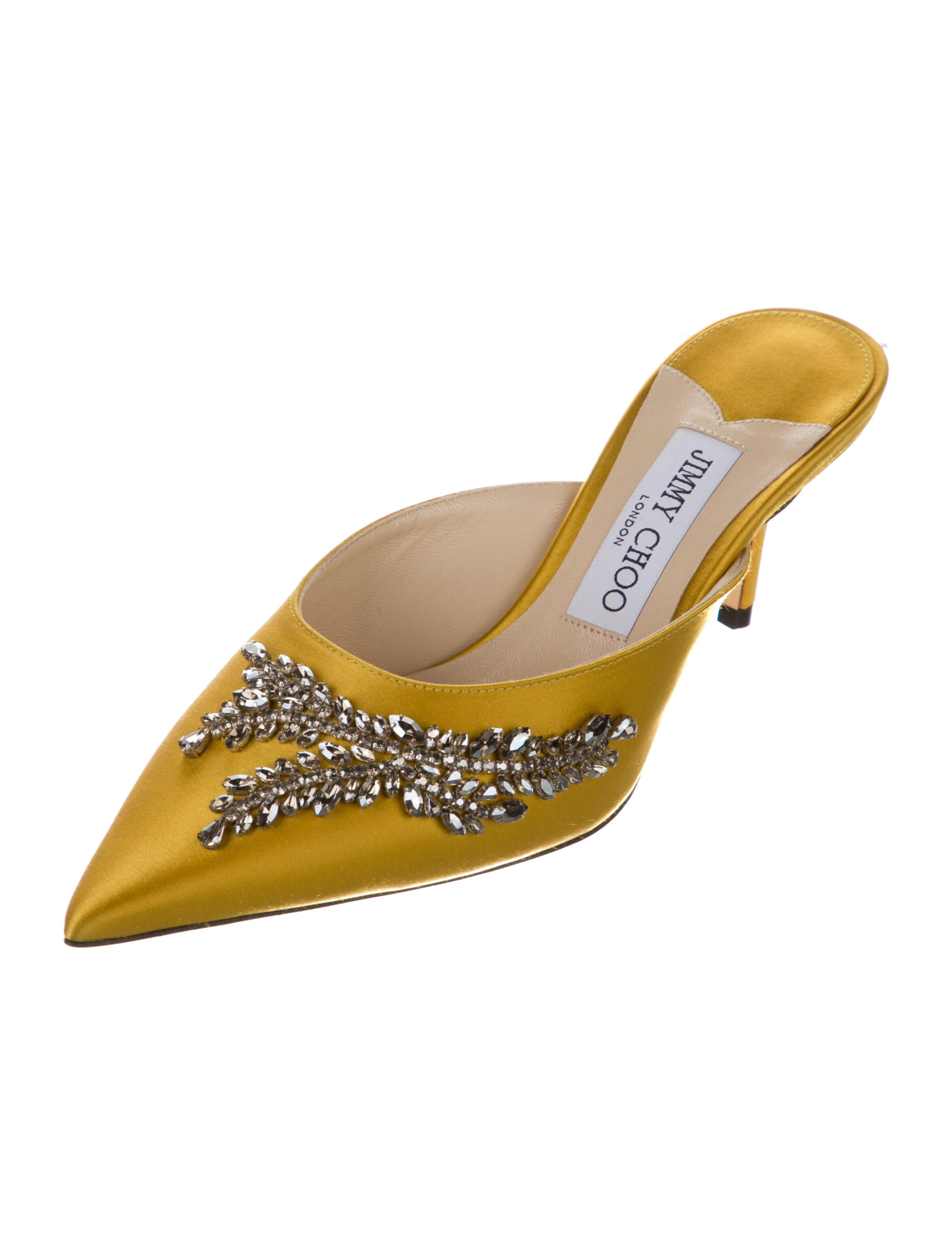 Jimmy Choo Rav Satin Mules w/ Tags