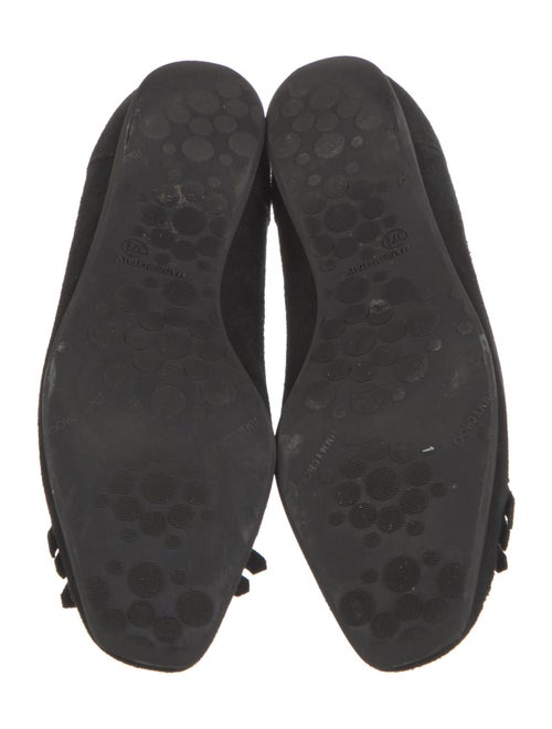 Jimmy Choo Suede Fringe Trim Accent Ballet Flats