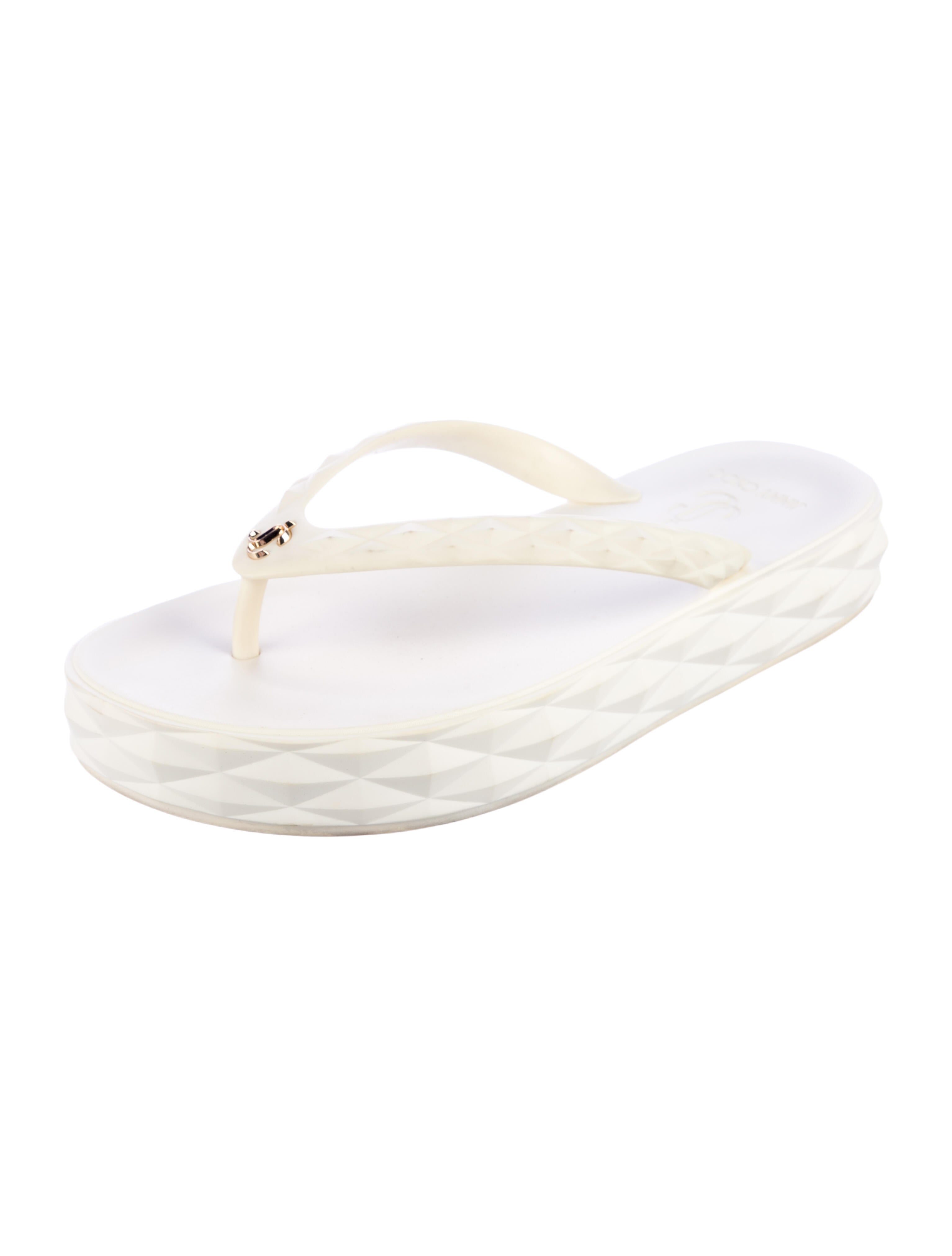 Jimmy Choo Diamond Rubber Flip Flops