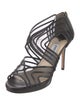 Jimmy Choo Leather Mesh Accents Pumps
