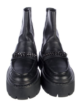 Jimmy Choo Bryer Leather Combat Boots