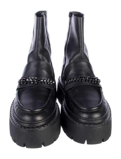 Jimmy Choo Bryer Leather Combat Boots