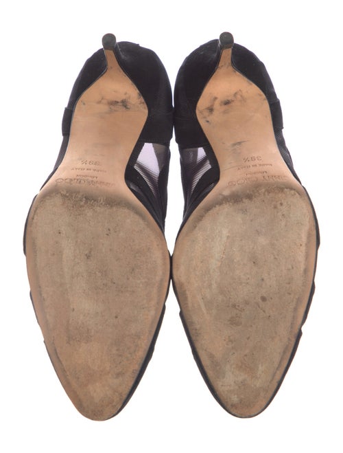 Jimmy Choo Suede Lace Pattern D'Orsay Pumps