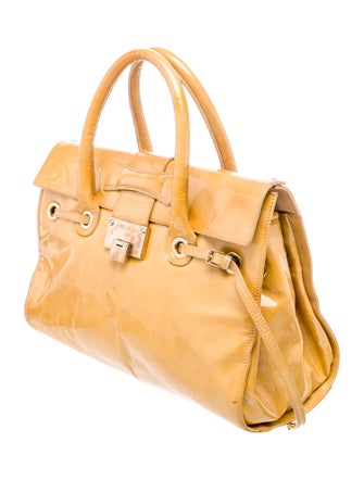 Jimmy Choo Patent Leather Top Handle Bag
