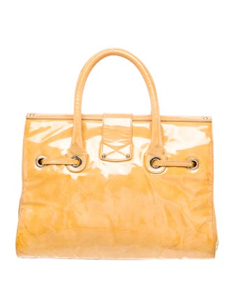Jimmy Choo Patent Leather Top Handle Bag