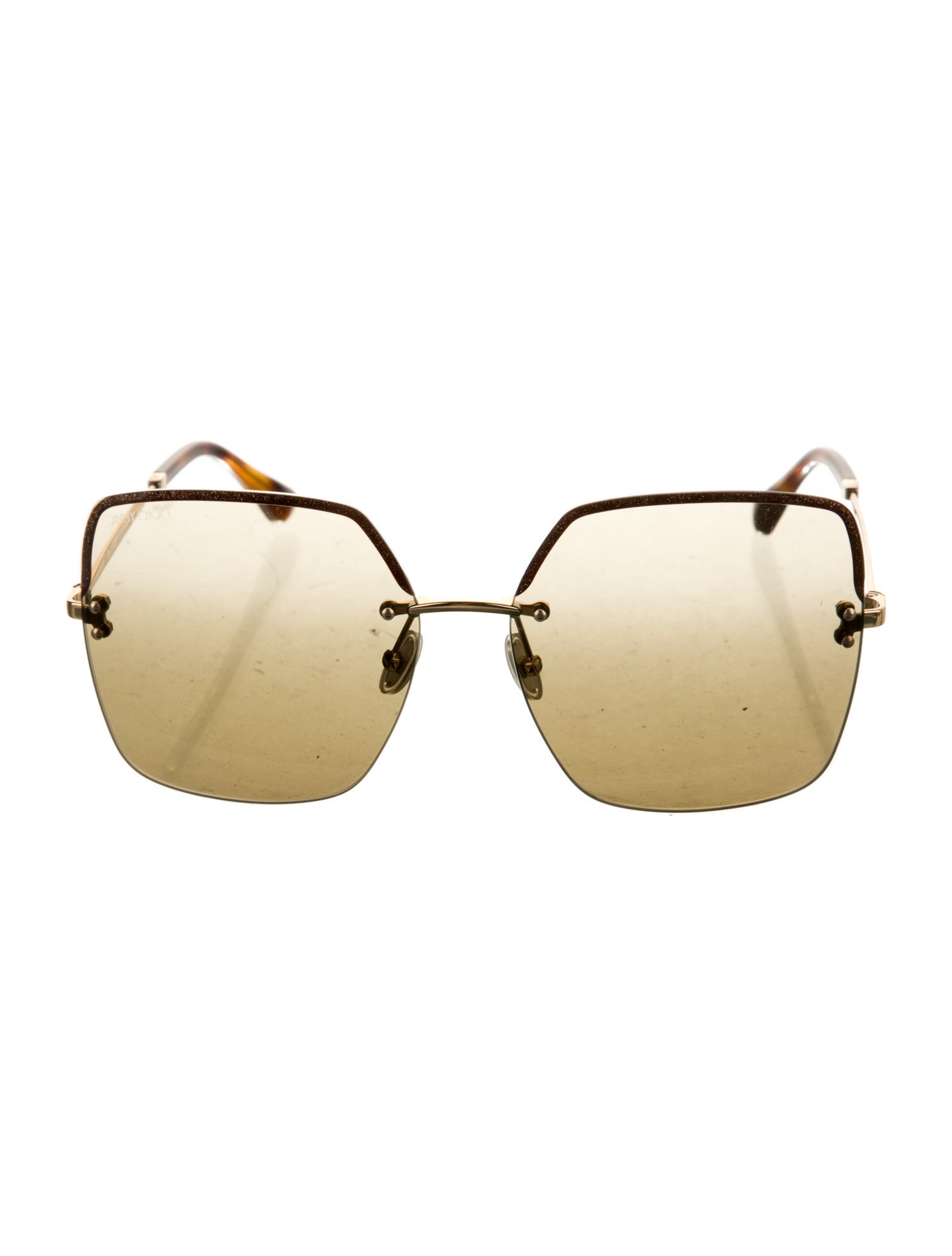 Jimmy Choo Oversize Tinted Sunglasses