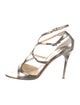 Jimmy Choo Patent Leather T-Strap Sandals