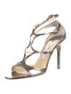 Jimmy Choo Patent Leather T-Strap Sandals
