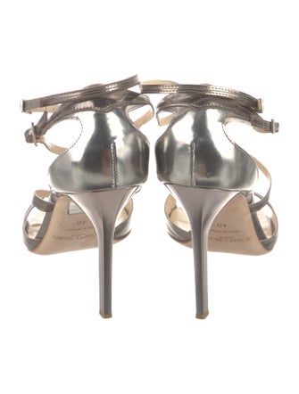 Jimmy Choo Patent Leather T-Strap Sandals