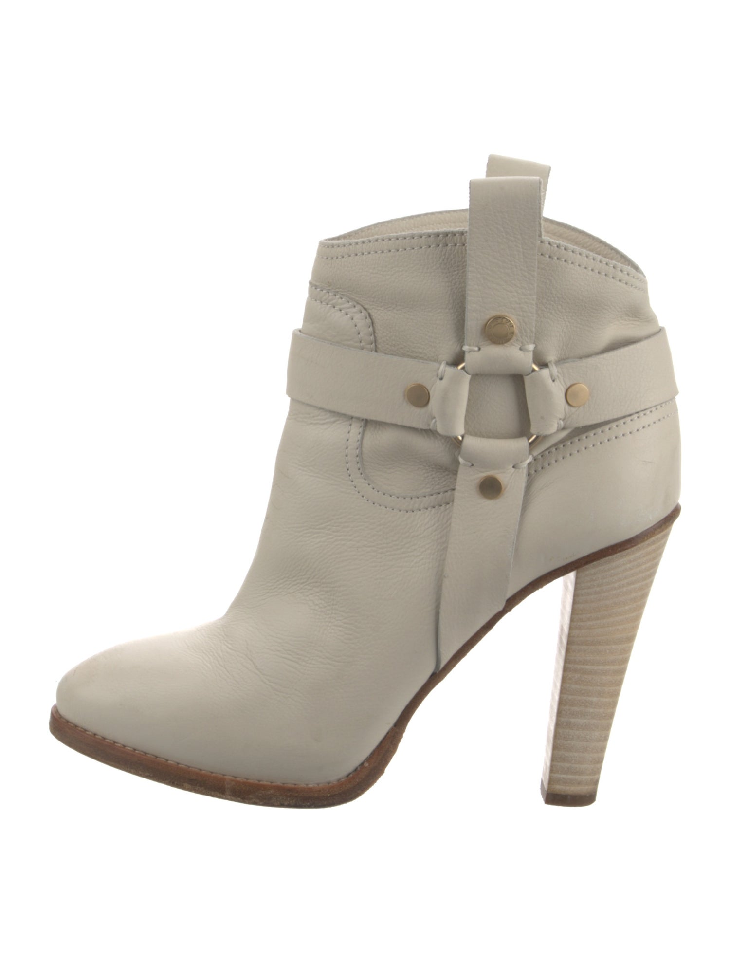 Jimmy Choo Leather Studded Accents Boots