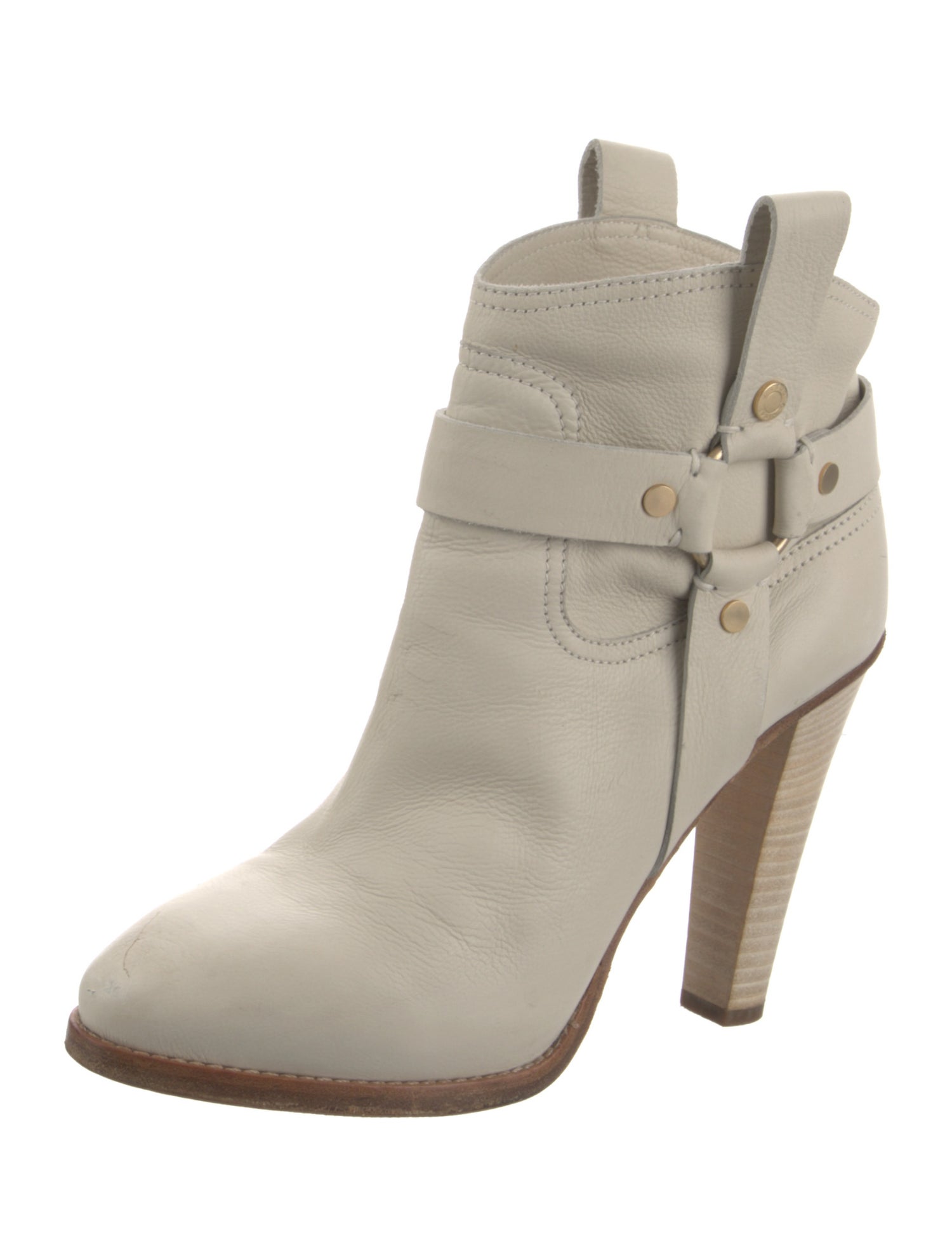 Jimmy Choo Leather Studded Accents Boots