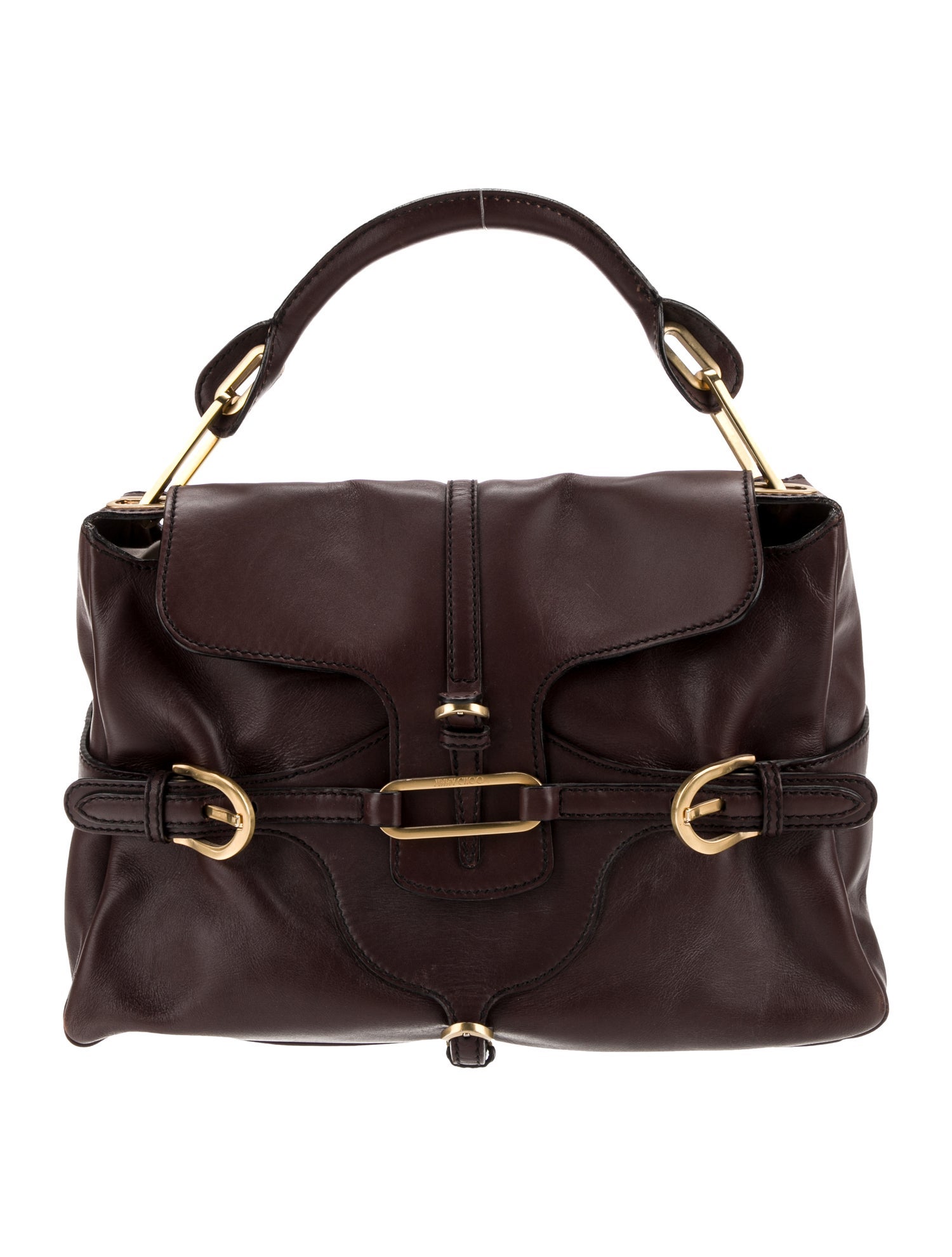 Jimmy Choo Leather Top Handle Bag