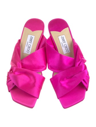 Jimmy Choo Satin Slides