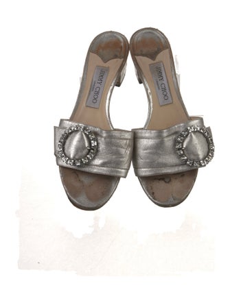 Jimmy Choo Leather Slides