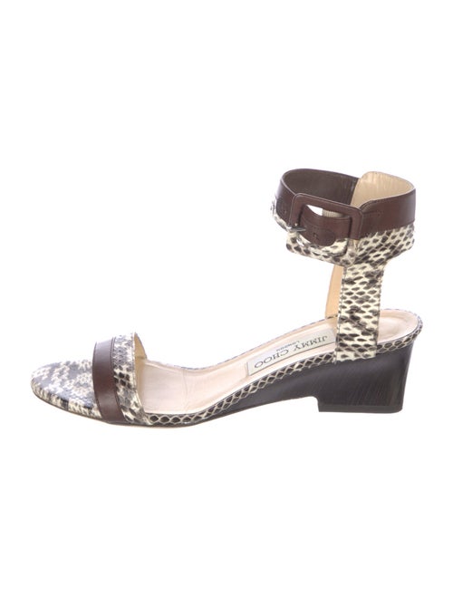 Jimmy Choo Jaimie Snakeskin Sandals