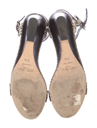 Jimmy Choo Jaimie Snakeskin Sandals