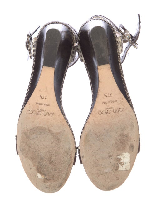 Jimmy Choo Jaimie Snakeskin Sandals