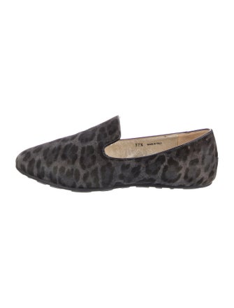 Jimmy Choo Suede Printed Loafers