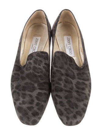 Jimmy Choo Suede Printed Loafers