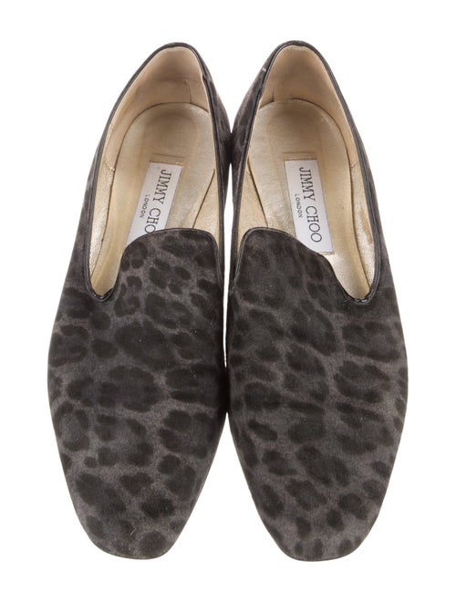 Jimmy Choo Suede Printed Loafers