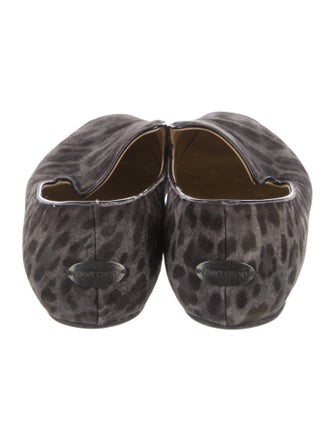 Jimmy Choo Suede Printed Loafers