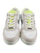 Jimmy Choo Leather Colorblock Pattern Sneakers
