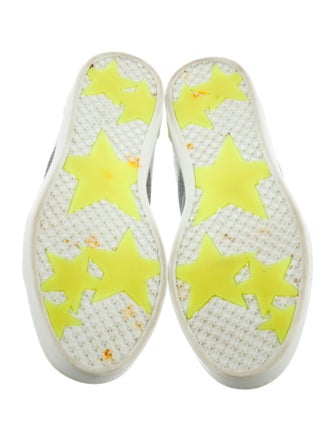 Jimmy Choo Leather Colorblock Pattern Sneakers