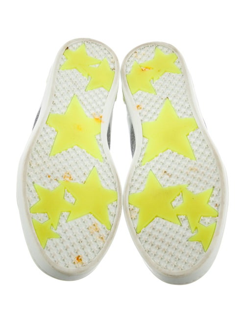 Jimmy Choo Leather Colorblock Pattern Sneakers