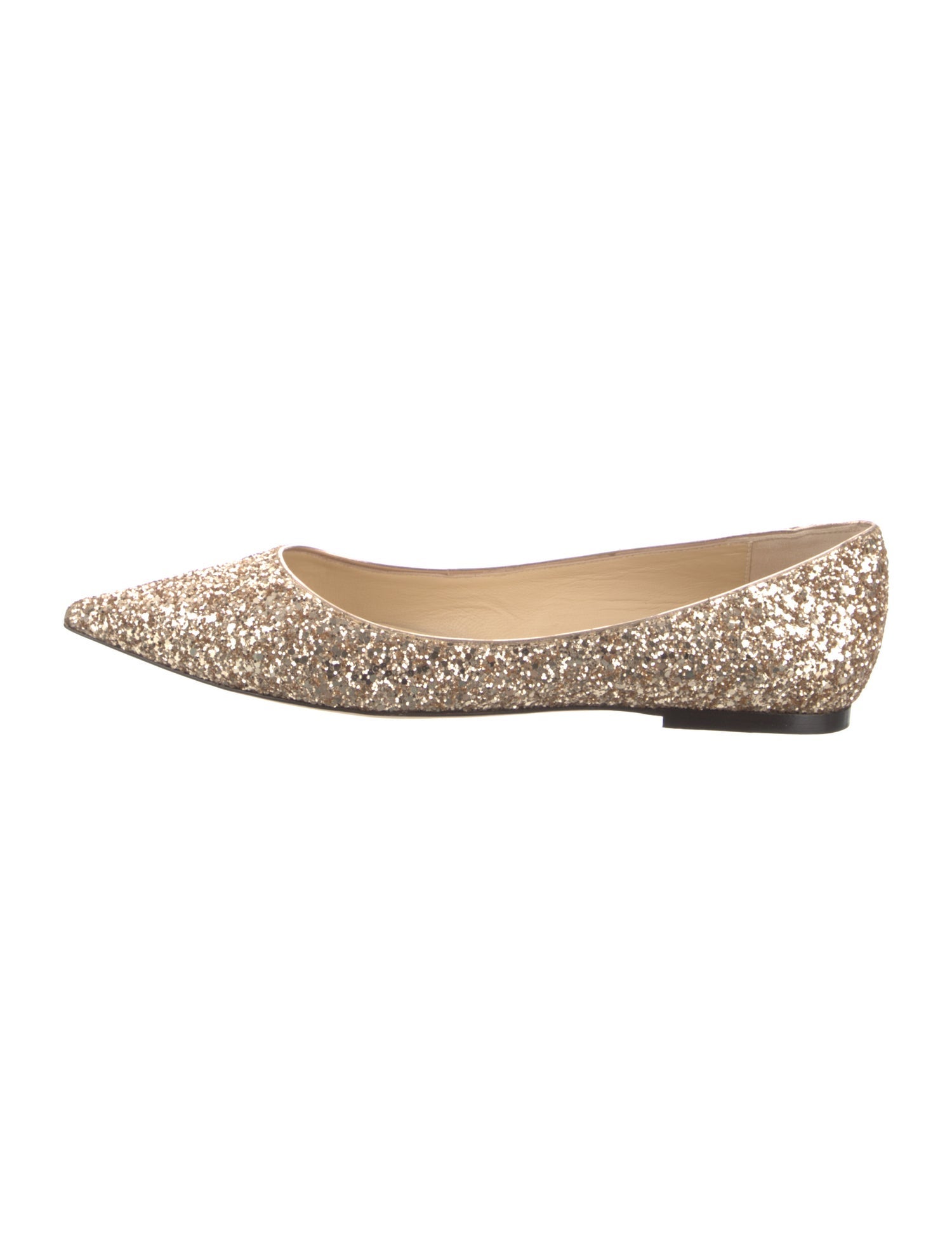 Jimmy Choo Glitter Glitter Accents Ballet Flats w/ Tags