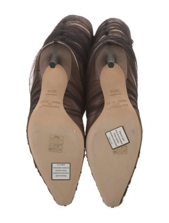 Jimmy Choo Mesh Accents Slouch Boots